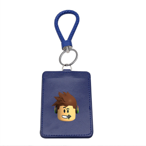 Game ROBLOX peripheral card bag, ID card holder, cartoon cute transportation card, bank card protective cover, student pendant