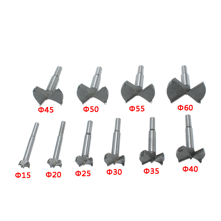 Woodworking Hole Opener Alloy Blade Wood Board Punching Hinge Hinge Opening Tool Hole Expander Drill Bit