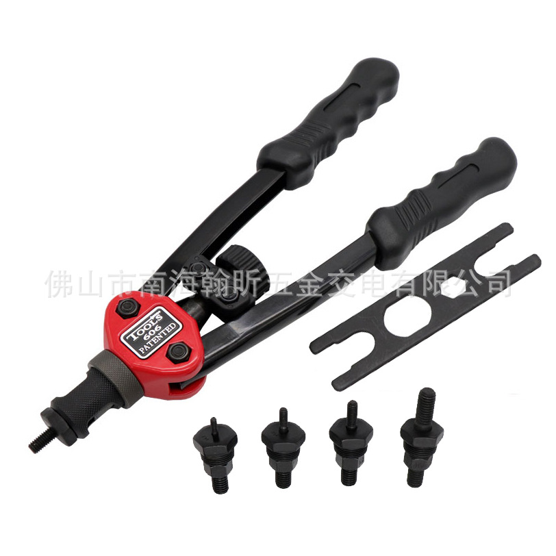 BT-606双把手动拉母拉铆螺母枪 拉帽枪拉母拉铆枪M3-M8胶合吹塑盒