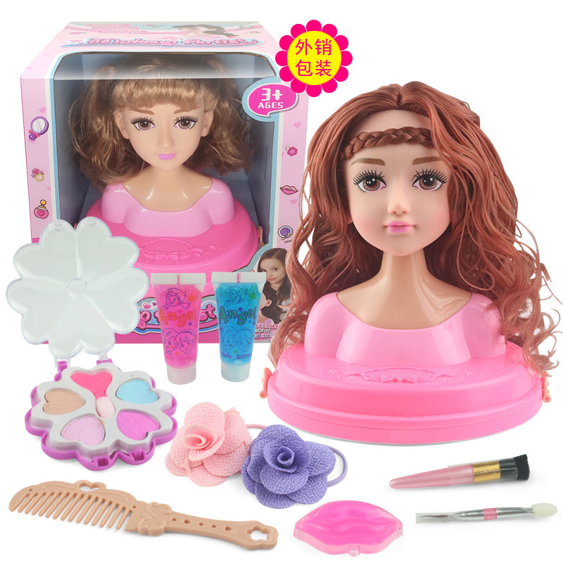 Pelo Barby muñeca traje caja de regalo niña juguete simulación transfronteriza maquillaje de medio cuerpo princesa muñeca