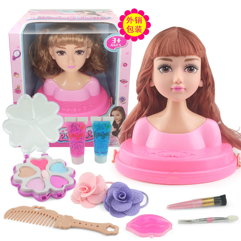 Pelo Barby muñeca traje caja de regalo niña juguete simulación transfronteriza maquillaje de medio cuerpo princesa muñeca
