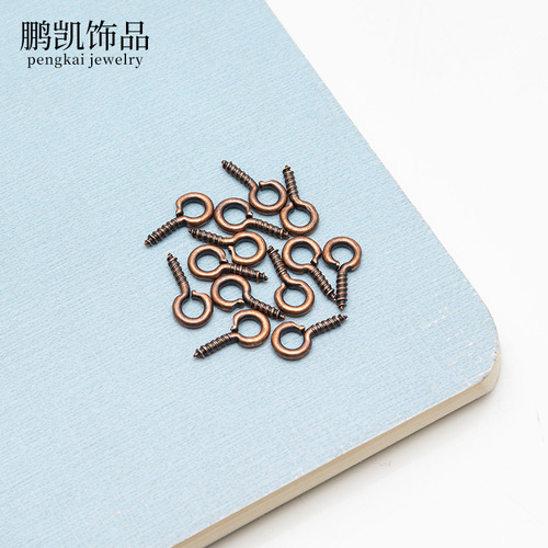 DIY jewelry accessories self-tapping sheep's eye screws, 12mm self-tapping sheep's eye screws, horn nails, 100 pcs/pack