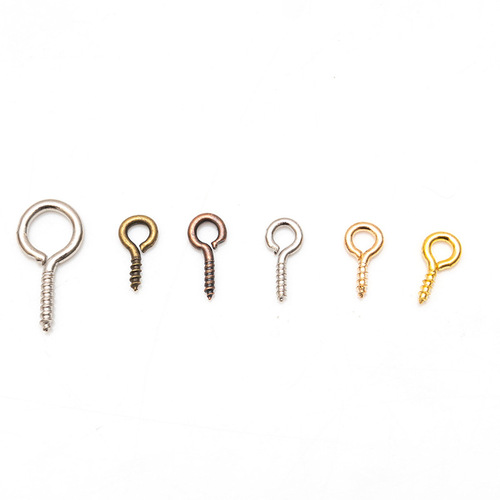 DIY jewelry accessories self-tapping sheep's eye screws, 12mm self-tapping sheep's eye screws, horn nails, 100 pcs/pack