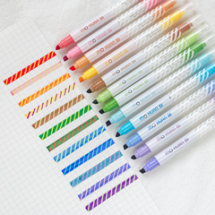 The same Korean cool 6170 creative double-ended magic color-changing highlighter marker pen color key marker pen
