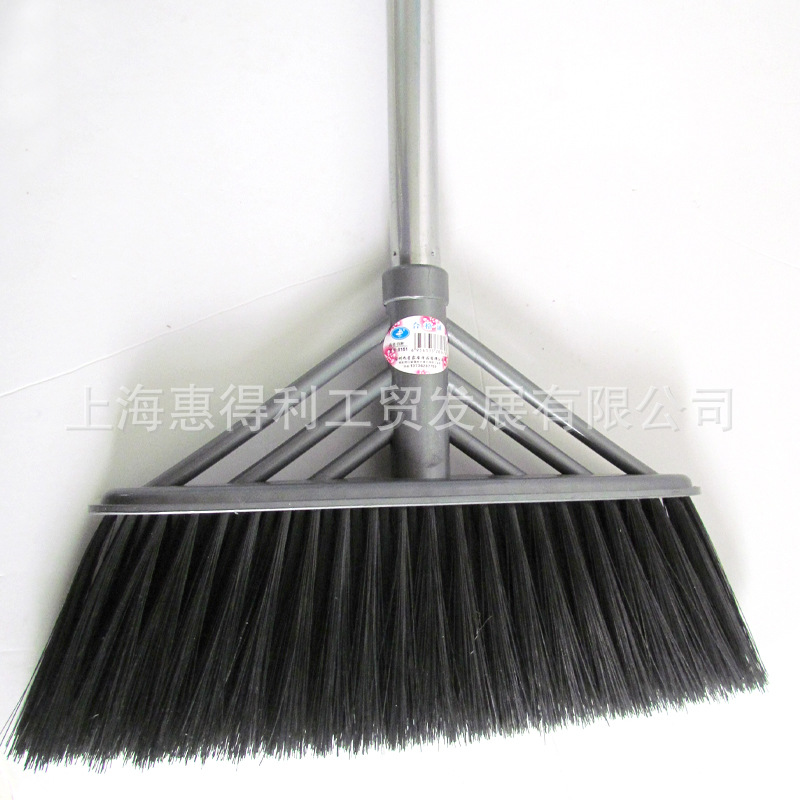 Plastic Broom Thick Hard-bristled Plastic Broom Hotel Home Property School Indoor and Outdoor Plastic Broom 8161