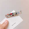 Japanese accessory, hair stick, rectangular hairgrip, bangs, Korean style, simple and elegant design