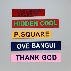 New Color Striped Clothing Decorative Accessories, Clothing Bags Shoes Hats, Patches Stickers DIY Screen Printing Fabric Labels