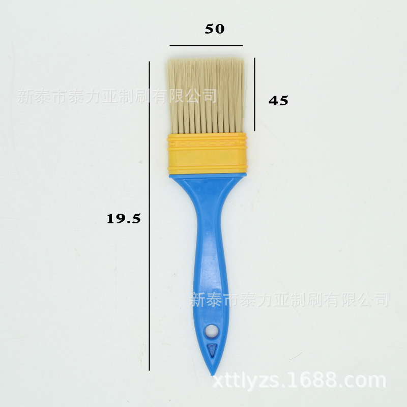 Álamo blanco mango de madera cepillo de pintura hogar agua pura hervida cepillo de cerdas para hornear alimentos cepillo de aceite pelo suave cepillo de barbacoa varios cepillo