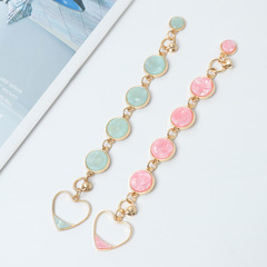 愛心手鍊手機殼配件diy手機套美容貼鑽材料仿貝殼醋酸手鍊配件女