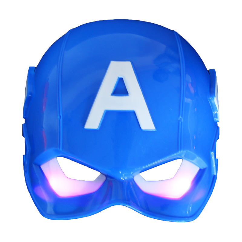 ハロウィーン子供発光マスクスパイダーマンアメリカ隊長バットマンアイアンマン緑巨人バットマンシールド|undefined
