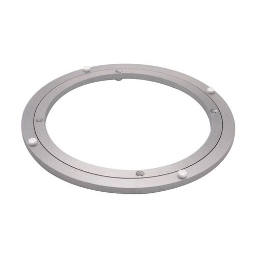 High quality aluminum alloy turntable, silver aluminum turntable for dining table, special turntable for home use, furniture hardware accessories