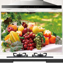 Thickened kitchen oil-proof stickers, self-adhesive stickers for stoves, tile cabinets, range hoods, wall stickers, wallpapers in many styles