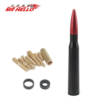 Tax-Included Ebay Amazon Car Modification and Decoration Roof Antenna Bullet Antenna Off-Road Vehicle Antenna (vehicle antenna) - red