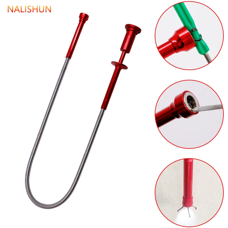 Сильная магнитная лампа с когтями всасывающий стержень/всасывающий стержень/сборщик отходов железа/телескопический мощный всасывающий железо со светодиодной лампой