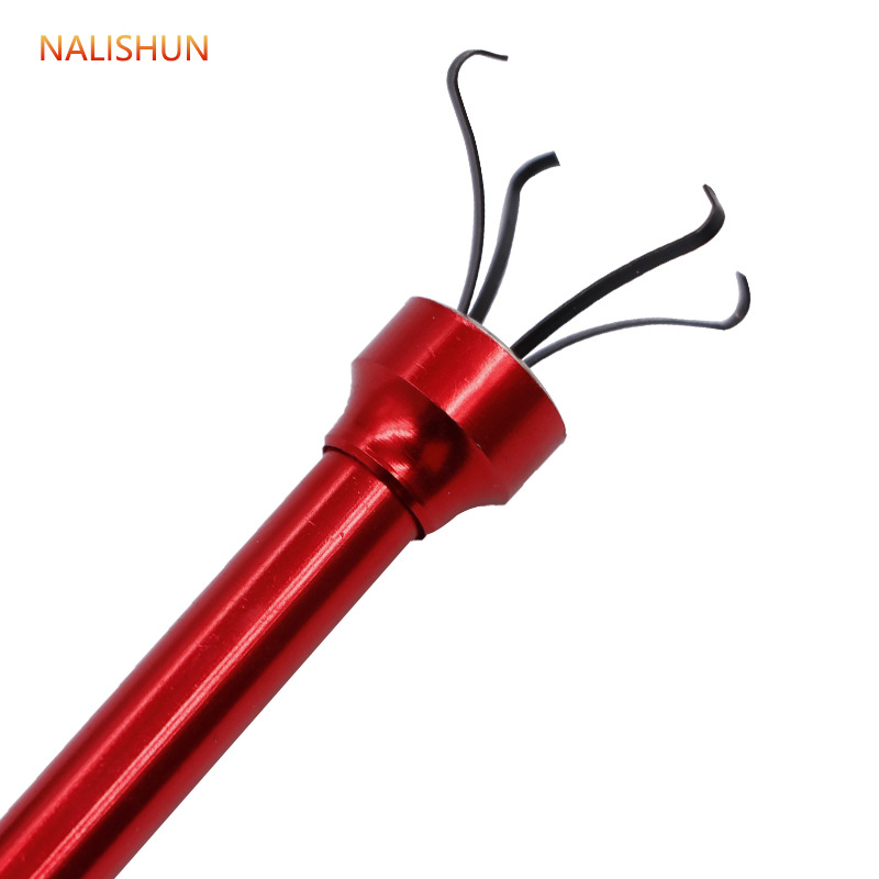 Varilla de succión magnética fuerte con luz y garra/varilla de succión/recolección de residuos de hierro/succión telescópica de hierro fuerte con luz LED
