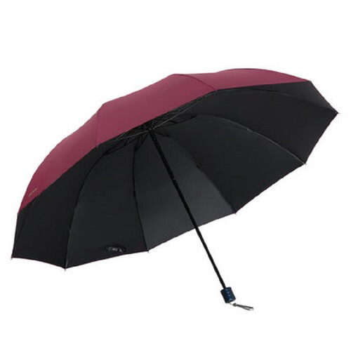 Umbrella large ten-bone folding double business sunny or rainy sun umbrella sun protection umbrella advertising printing large quantity wholesale
