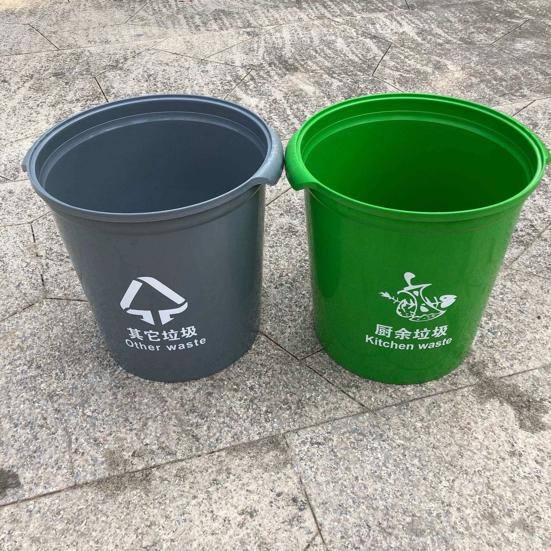 直销10L圆桶家用垃圾桶 可套袋厨房小垃圾桶  塑料分类垃圾筒