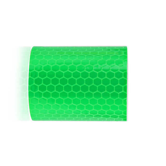 5cm * 3 M Comercio exterior popular blanco adhesivo cristal celosía película reflectante cinta de advertencia