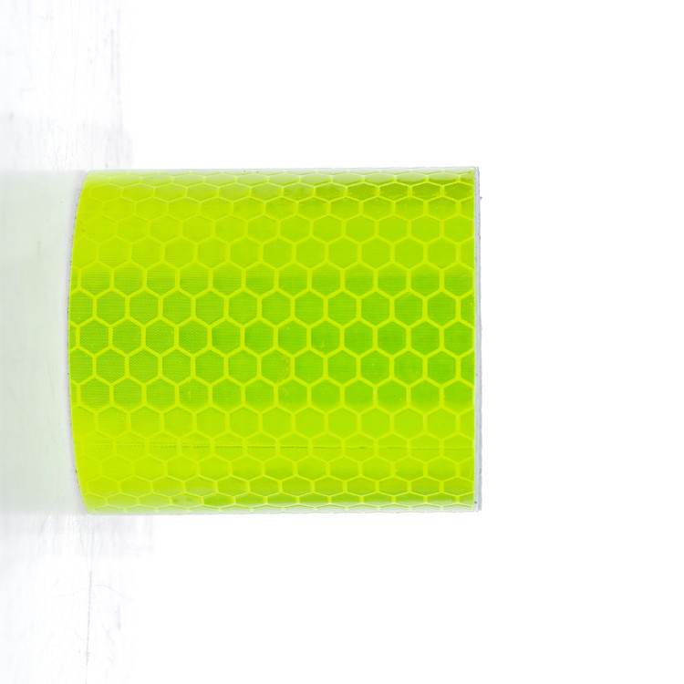 5cm * 3 M Comercio exterior popular blanco adhesivo cristal celosía película reflectante cinta de advertencia