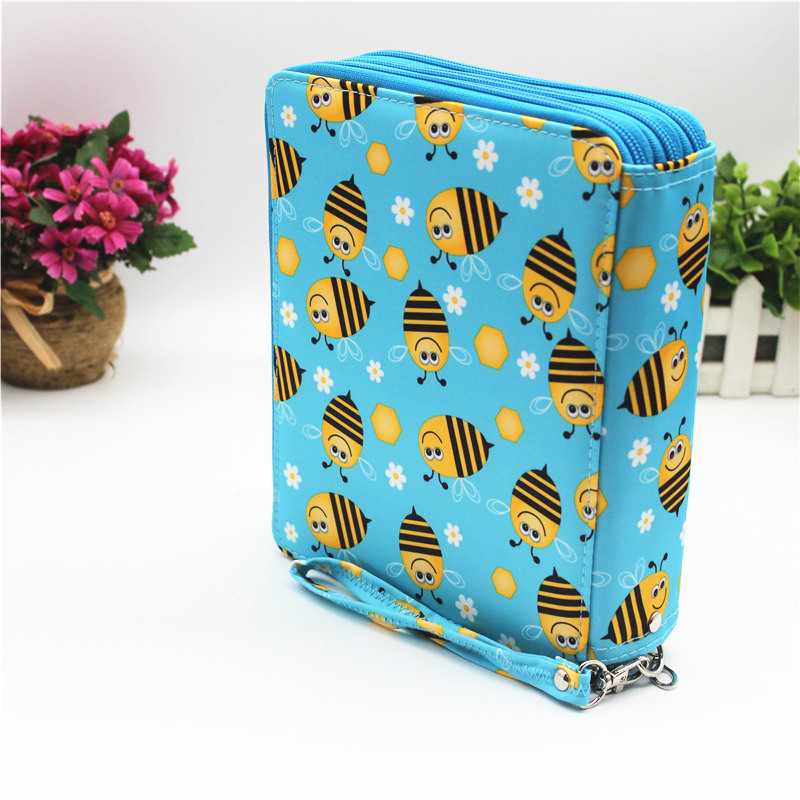 2023 Amazon nueva caja de lápiz de gran capacidad 127 agujeros arte pintura suministros bolsa de almacenamiento estudiante bolsa de lápiz