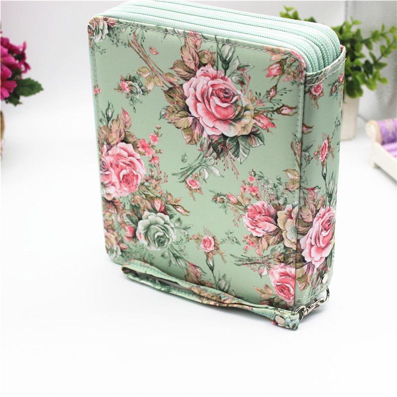 2023 Amazon nueva caja de lápiz de gran capacidad 127 agujeros arte pintura suministros bolsa de almacenamiento estudiante bolsa de lápiz