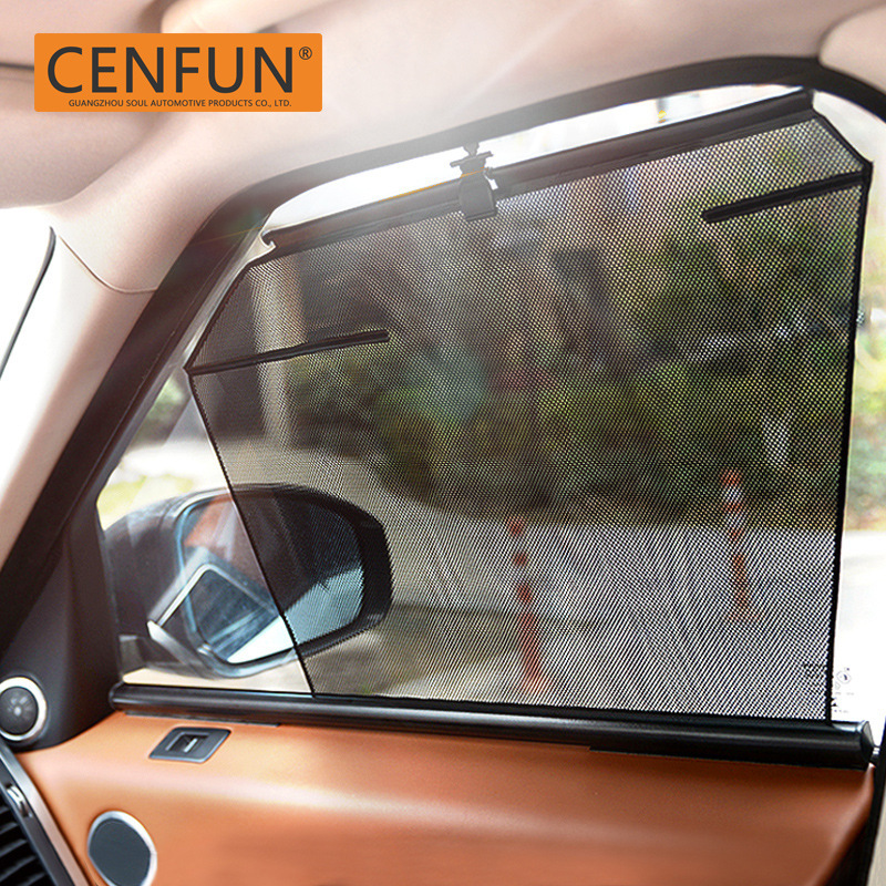 Specialized Car Sunshade Curtain, Retractable Automatic Lifting, Sun Protection and Heat Insulation Screen, Side Window Sunshade Net for Car Doors