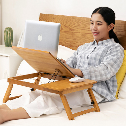 Bed folding table, lazy computer table, study desk, multi-functional notebook writing table, dormitory small table