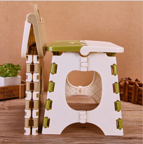 Household plastic folding stool outdoor portable portable small stool Mazar children adult thickened small bench