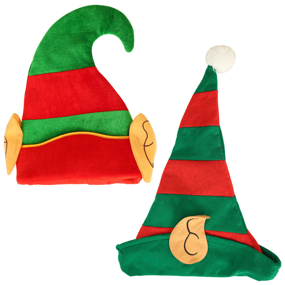 Nuevos accesorios de decoración navideña, gorros navideños para niños, gorros navideños de tela no tejida para adultos al por mayor, nuevos regalos