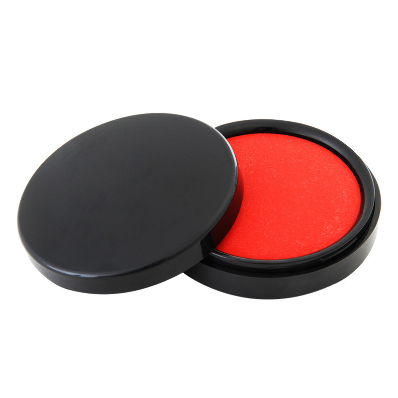 Deli 9868 mesa de impresión tamaño pequeño de secado rápido impermeable rojo mesa de impresión de secado rápido sello indonesio aceite de impresión de almohadilla de tinta no manchas