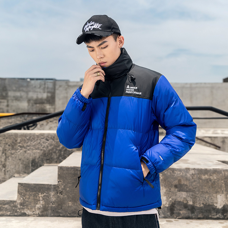 Men's Clothing outdoor short Silk cotton jacket men 2024 winter new brand warm men's clothing light white duck Silk cotton jacket men_voghion.com