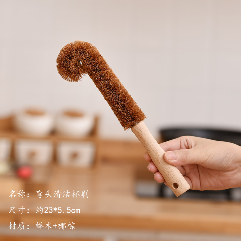 팔꿈치 코코넛 야자 컵 브러쉬