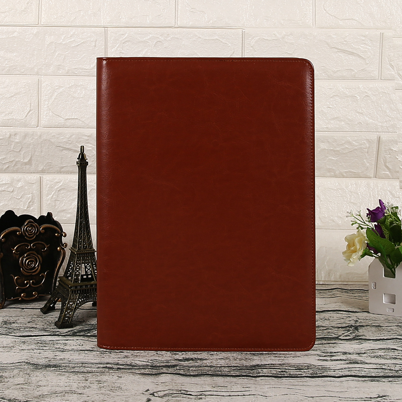 Carpeta multifuncional A4 para negocios, carpeta de ventas, carpeta para documentos, carpeta de cuero para gerentes, carpeta para contratos, cuaderno para firmar, personalizable con logotipo