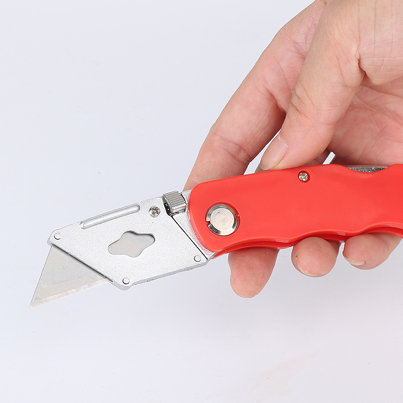 Jiutong resistente plegable cuchillo de arte cuchillo de corte de papel grande cuchillo de desembalaje herramienta de corte cuchillo de papel pintado hoja de escalera