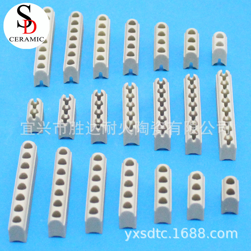 热电陶瓷瓷条 多孔加热圈瓷条 滑石瓷加热器瓷条 高频瓷瓷条