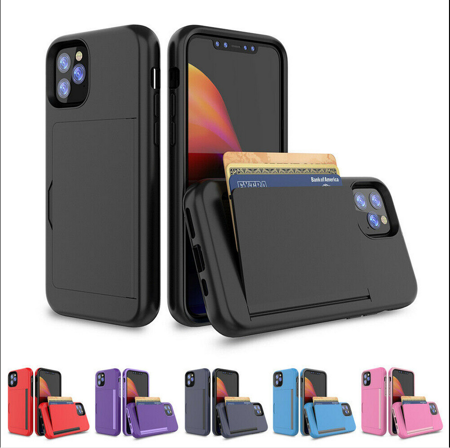 适用iPhone15 14 13Pro Max Case Anti-scratch Cover Card Slot