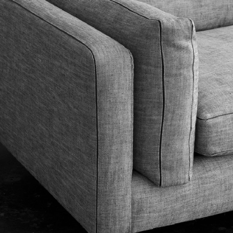Sofá de látex de tres asientos pequeño apartamento Sofá de tela nórdica sala de estar moderna tienda de ropa minimalista sofá extraíble