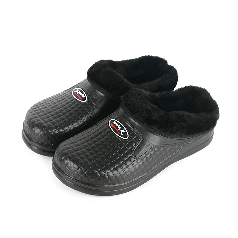 Водонепроницаемые хлопковые тапочки, женские нескользящие каблуки, теплая хлопковая обувь из ЭВА, домашняя и уличная одежда, тапочки для пар, хлопковая Водная обувь для мужчин