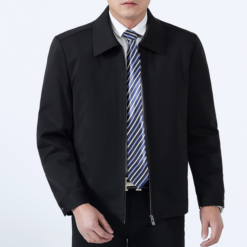 Chaqueta de hombre de mediana edad chaqueta papá chaqueta de primavera chaqueta de papá de hombre Primavera y otoño nueva generación de chaqueta de hombre