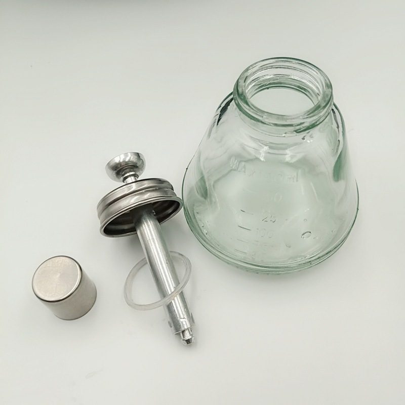 180L botella de alcohol de vidrio tipo de prensa bomba de succión de núcleo de metal botella de líquido sellada oficina industrial suministros de laboratorio