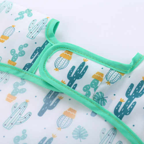 Autumn long-sleeved size 2 waterproof reverse clothing for babies and infants eating smocks and protective clothing children's smocks with rice trough