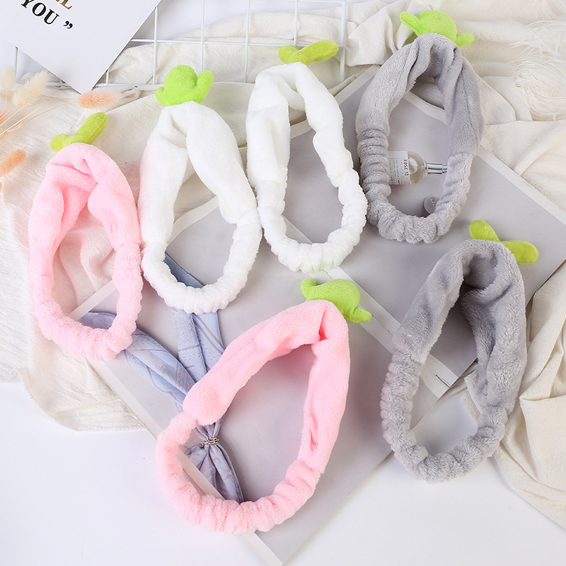 Fresh cute headband for face washing
