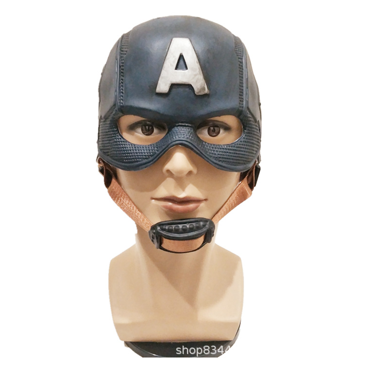 Capitán América máscara de látex película directa la fábrica periférica Cos Halloween Dress Up party Headgear props
