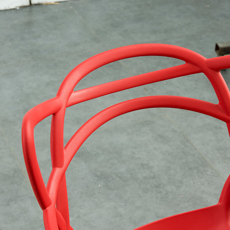 Silla hueca de plástico ratán creativo internet celebridad silla de oreja de gato silla de vid de plástico engrosada negociación de oficina mesa de ocio y silla