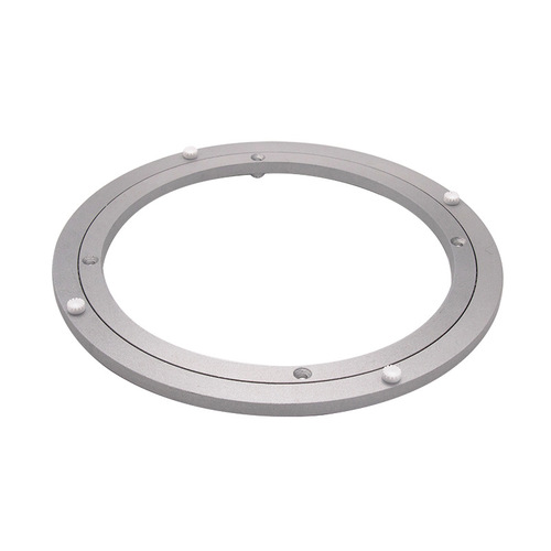 High quality aluminum alloy turntable, silver aluminum turntable for dining table, special turntable for home use, furniture hardware accessories