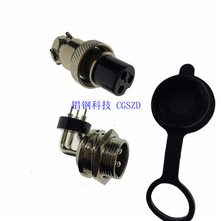 M��Ӧ��ʽ���²�ͷGX16 GX12ϵ��Electrical connector 90��