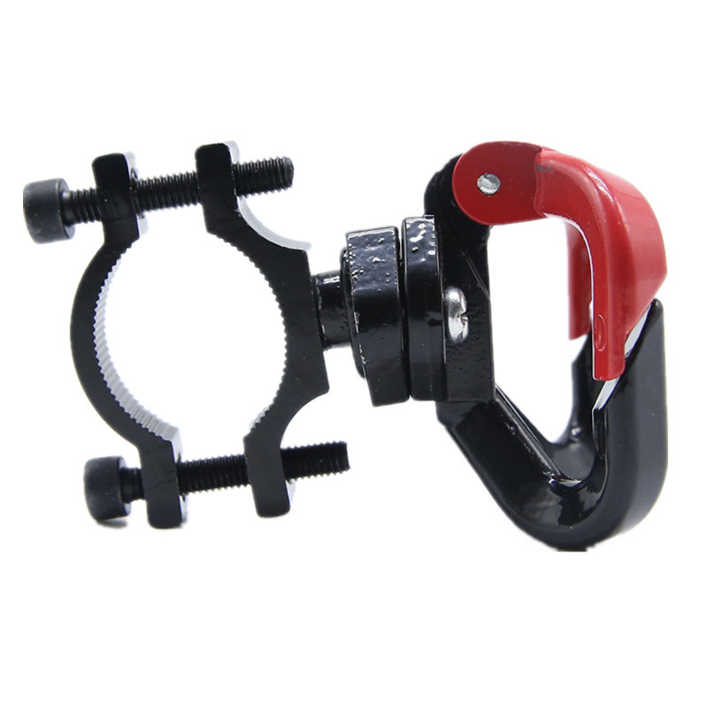 Gancho de metal de doble cabeza coche eléctrico motocicleta parachoques manillar horizontal y vertical tubo ajustable bicicleta bolsa de compras gancho