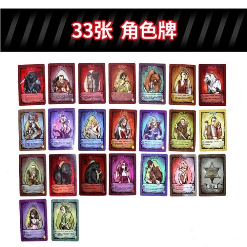 Official Werewolf Portable Pocket Version Board Game Card Game Werewolf Desk Game Playing Card Portable Werewolf
