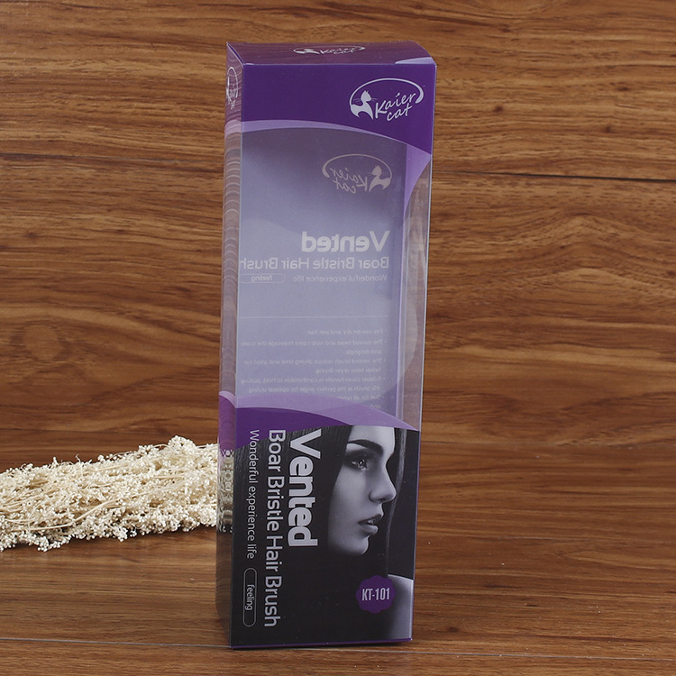 厂家批发精美PVC塑料梳子包装壳 彩印收纳塑料包装盒定 制logo