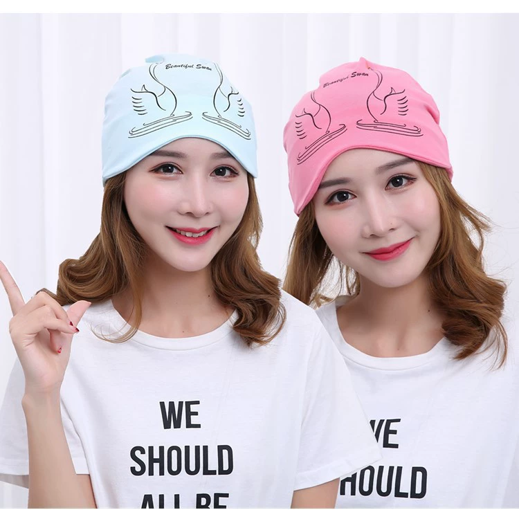 Красивая шапочка для послеродового периода в форме лебедя, эластичная шапочка для беременных из чесаного хлопка, шапочка для беременных, прямые продажи с фабрики, уход для матери и ребенка после родов